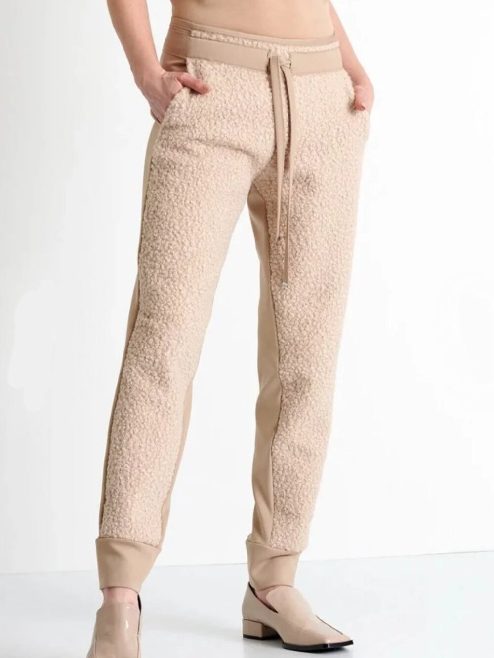 Shan Beige Margot Track Pants Size 6